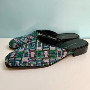 Fumu Roi Beaded Slide Mules Size 9 1/2